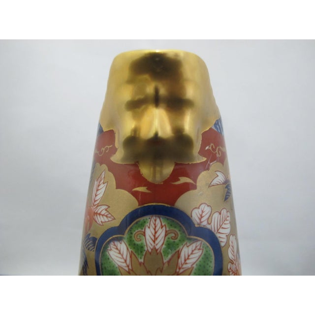 Japanese Kisen Kiln Japanese Imari Gokunishiki Porcelain Face Spout Creamer Pitcher For Sale - Image 3 of 9