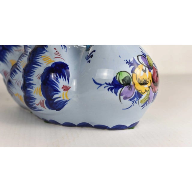 Vintage Ceramic Decorated Swans Floral Display - a Pair For Sale - Image 10 of 12