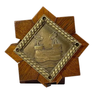HMS Scarborough Brass Navy Plaque