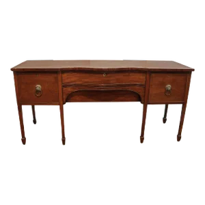 Early 19th Century George III English Serpentine Form Sideboard