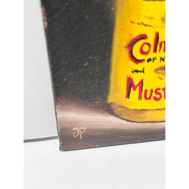 Original Colman’s Mustard Still Life Painting by Jane Palmer For Sale - Image 4 of 6