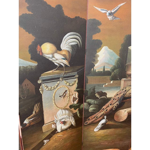 Late 20th Century Oil Painted Screen by Chelsea House For Sale - Image 9 of 13