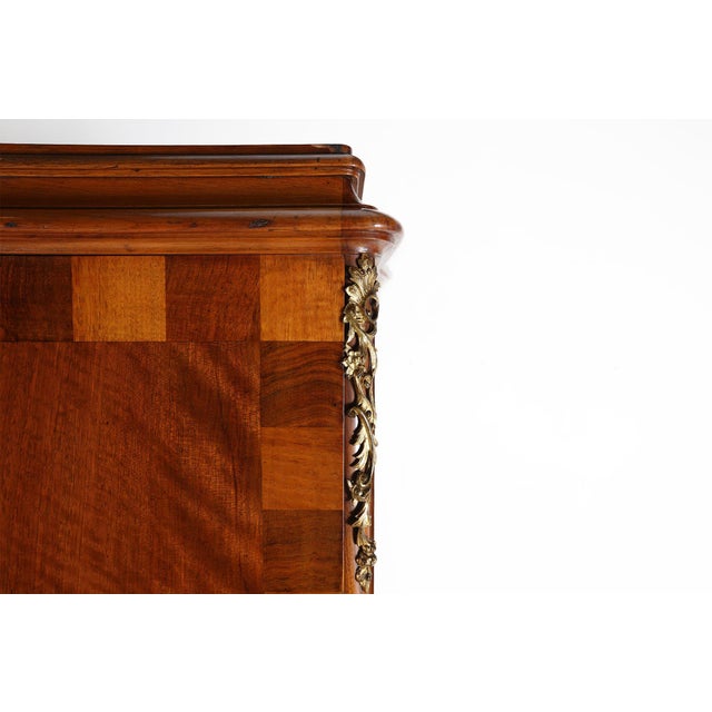 Antique Wooden Cabinet with Inlay and Bronze Decorations, France, 1860 For Sale - Image 3 of 14
