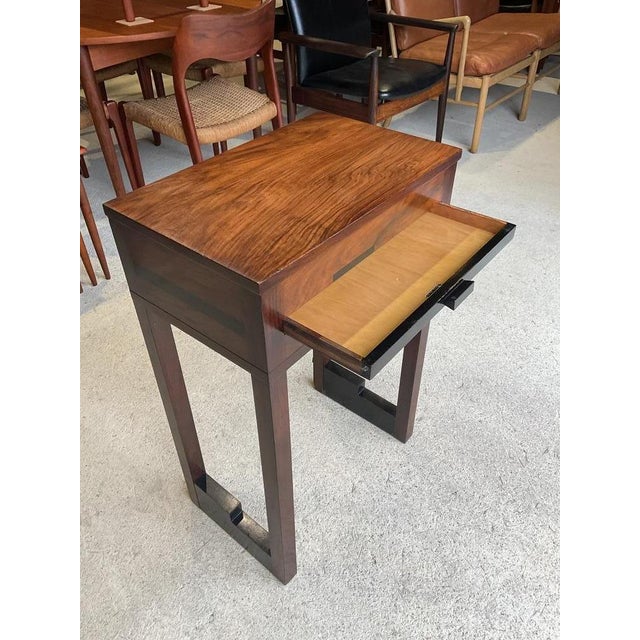 Art Deco Walnut Single Drawer Side Table by J.J Faulkner for Acme For Sale - Image 6 of 17