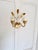 Italian Gilt and White Tôle 2-Light Wall Sconce attributed to Masca, 1970s For Sale - Image 4 of 12