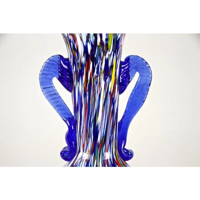 Mid-Century Italian Vase in Murano Glass by Fratelli Toso, 1940s For Sale - Image 3 of 15