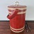 Mid-Century Modern 1970s Georges Briard Red Faux Leather Tall Ice Bucket Champagne Cooler For Sale - Image 3 of 9