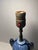1930s Art Deco Cobalt Blue Ceramic Table Lamps Bronze Bases - a Pair For Sale In Los Angeles - Image 6 of 7