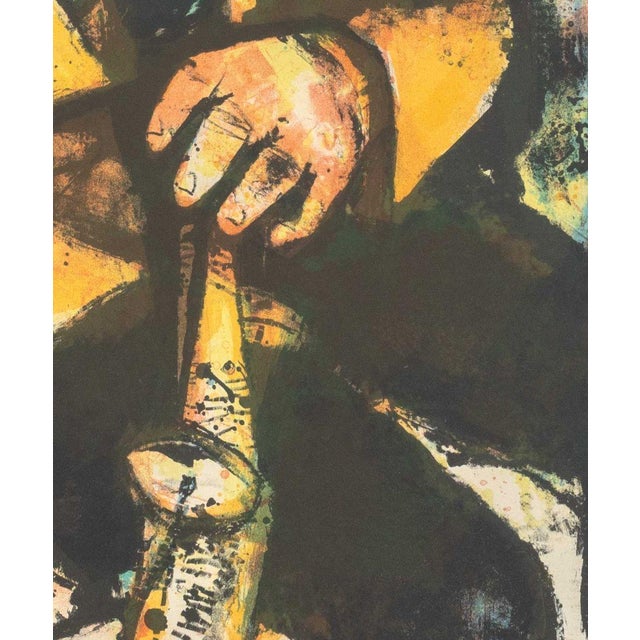Serge Shart Seated Man Lithograph, 1965 For Sale - Image 4 of 8