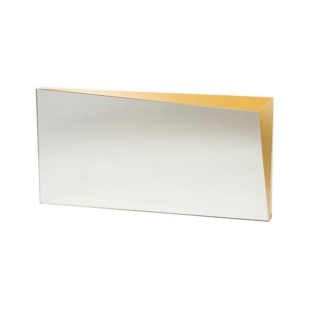 Gold Lingotto Mirror in Powder-Coated Aluminum by Altreforme For Sale - Image 8 of 8