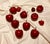 Assorted Vintage Holiday Glossy Red Papier-Mâché Apple Holiday Ornaments For Sale - Image 9 of 9