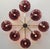 Italian 21st Century Otto Polished Brass Amethyst Bubbles Murano Glass Flush Mount by Fabio LTD For Sale - Image 3 of 5