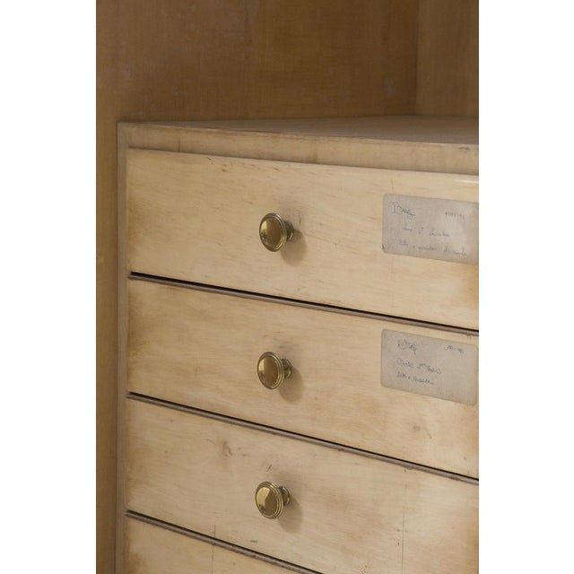 Small Italian Bedroom Cabinet in Wood and Iron, 1950 For Sale - Image 6 of 10