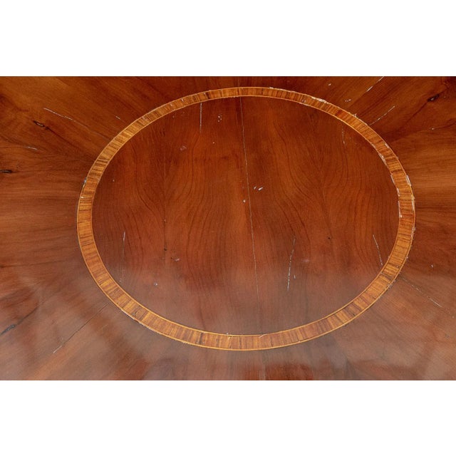 Alfonso Marina Vintage Alfonso Marina Custom Center Hall Pedestal Table For Sale - Image 4 of 12