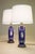 Art Deco 1930s Cobalt Noritake Wedgewood Jasperware Style Neoclassic Art Deco Table Lamps - a Pair For Sale - Image 3 of 15