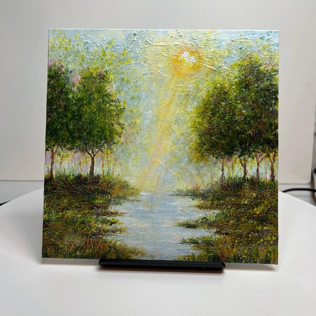 Contemporary "Heaven Above" Contemporary Original Landscape Painting by Deb Bossert For Sale - Image 3 of 5