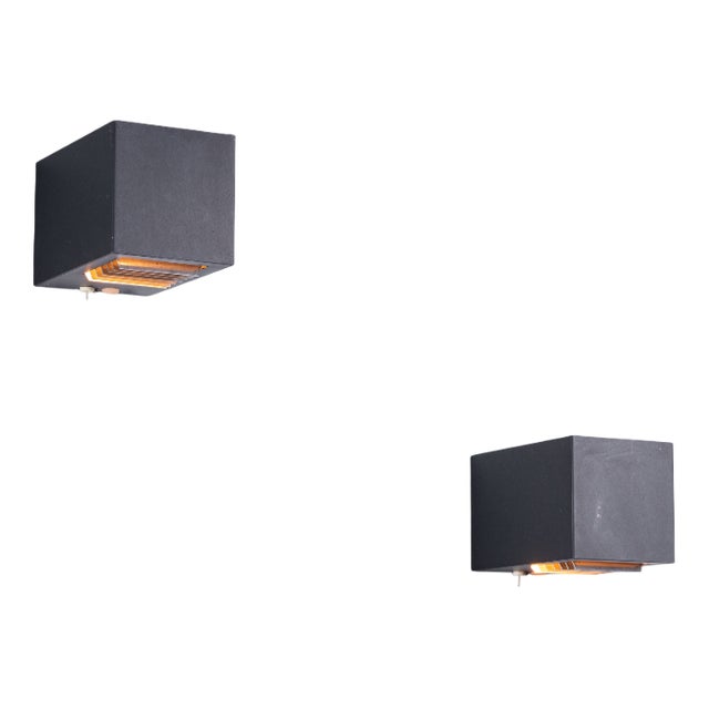 Vintage Louvre Lamps C-1606 from Raak Amsterdam, 1972, Set of 2 For Sale