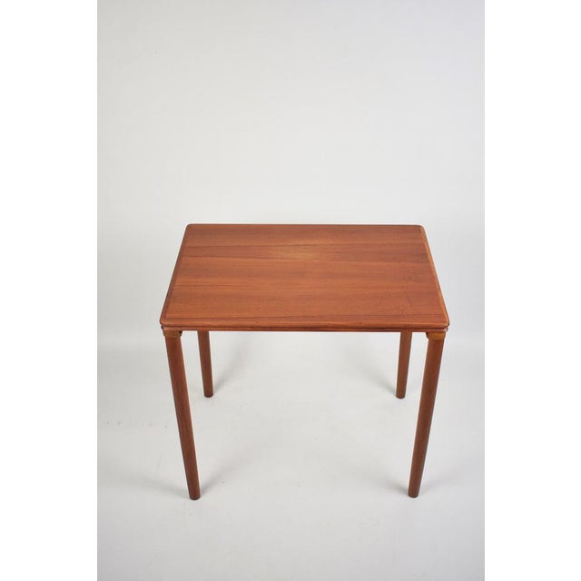 Vintage Side Table in Teak, 1950s For Sale - Image 11 of 13