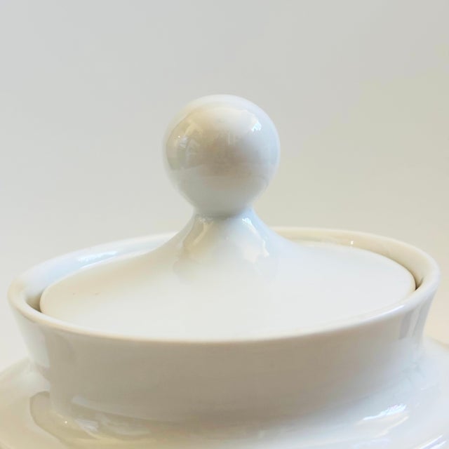 Mid Century Bavarian Porcelain Teapot With Blue Floral Design - Made by Schumann - Arzberg, Germany 1960s For Sale In San Francisco - Image 6 of 14