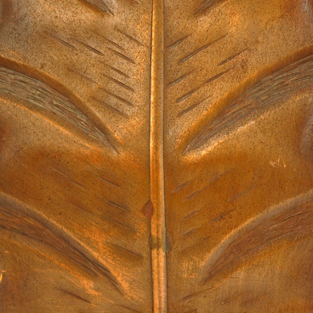 Vintage Copper Leaf Bookend 1930's For Sale In Phoenix - Image 6 of 8