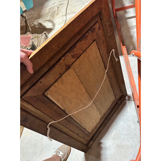 Mid-Century Modern Vintage Wooden Intricate Frame With Photo of a Woman For Sale - Image 3 of 7