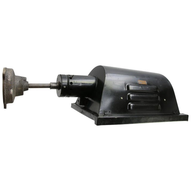 Industrial Vintage Black Metal & Cast Iron Theater Wall Light, 1950s For Sale - Image 3 of 5