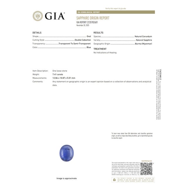 Metal 1950s Mid-Century Gia 7.41 Carat Burma No Heat Sapphire Diamond Platinum Cluster Ring, Size 6.75 For Sale - Image 7 of 7