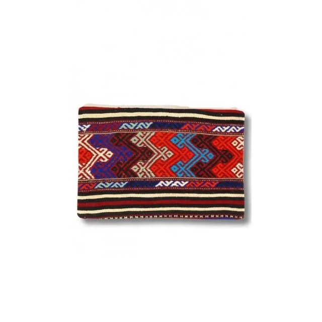 Traditional Vintage Hand Woven K59 Pillow 16" X 24" For Sale - Image 3 of 3