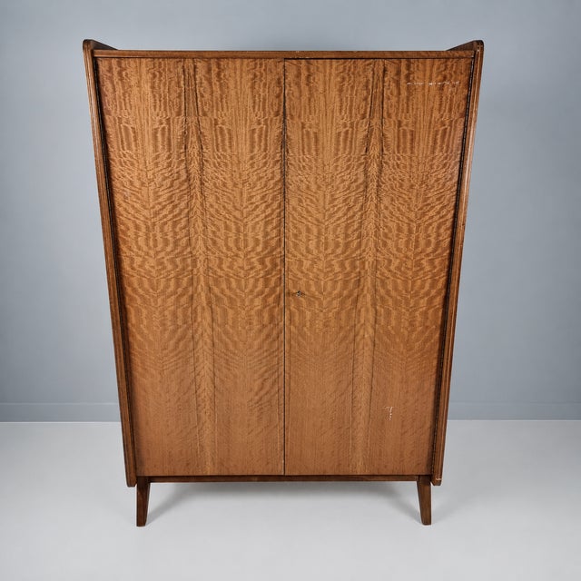 Vintage Wardrobe in Walnut by Tatra Nabytok, 1970s For Sale - Image 13 of 13