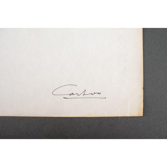 Black Norman Carton Nude Woman Ink on Paper, 6 For Sale - Image 8 of 8