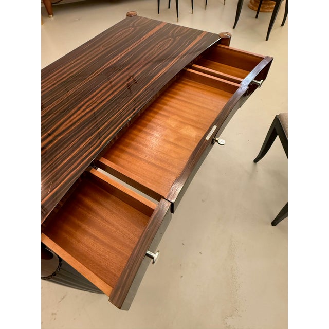 French Art Deco Macassar Elegant Writing Desk For Sale - Image 18 of 18