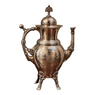 Late 19th Century Rogers Smith & Co. Meriden Engraved Quadruple Plate Coffee Pot For Sale