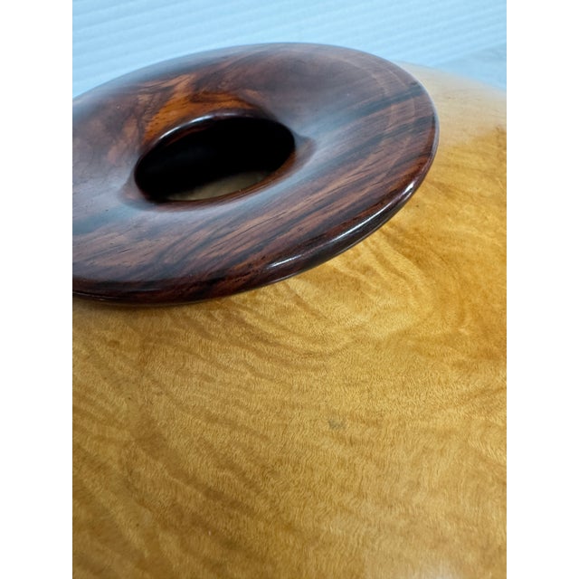 Todd Lewis Wooden Vessel, Signed For Sale - Image 10 of 12