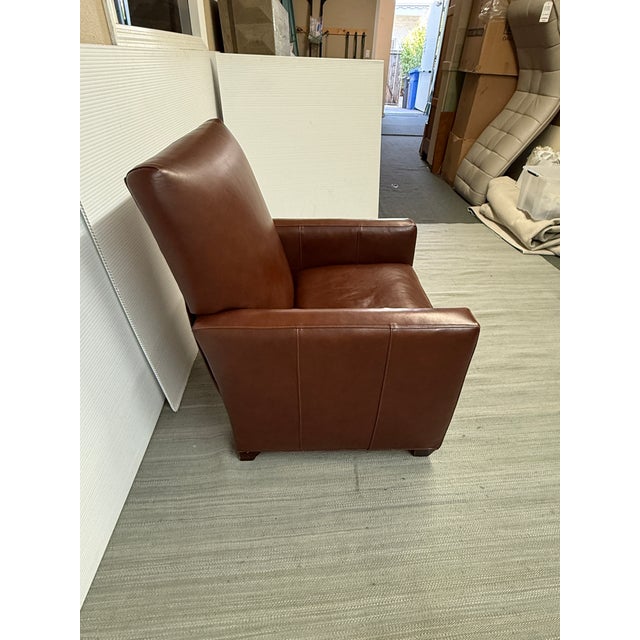 Brown Crate & Barrel Recliner For Sale - Image 8 of 14