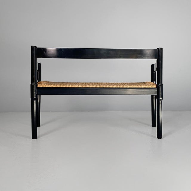 1970s Italian Modern Carimate Bench by Vico Magistretti for Cassina, 1970s For Sale - Image 5 of 17