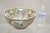 Vintage Rose Medallion Chinese Export Porcelain 12" Figural Painted Bowl. Circa Late 20th Century. Measurements: 6.25" H x...