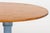 Modern Tiger Maple Top Blue Painted Dining Table For Sale - Image 3 of 8