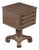 Mid-Century Pedestal-Base Painted Wood Sheet Music Cabinet For Sale