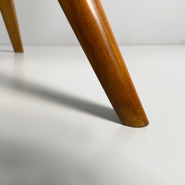 Mid-Century Modern Italian Coffee Table in Wood and Decorated Glass, 1950s For Sale - Image 13 of 15