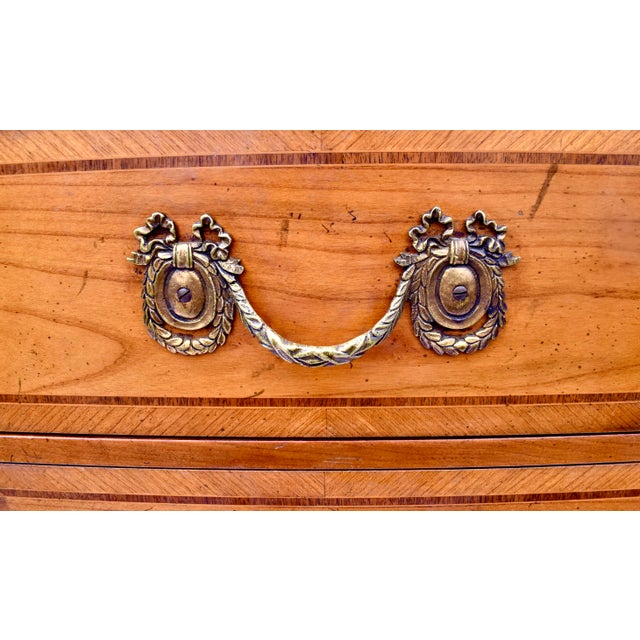 Baker Louis XVI Style Gilt-Metal Mounted Inlaid Tulipwood Lingerie Chest For Sale - Image 12 of 14