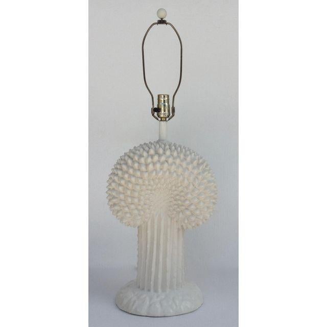 John Dickinson Plaster Palm Cactus Lamp For Sale - Image 11 of 11