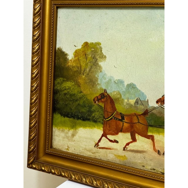 1908 Philip H. Rideout British Edwardian Coaching Scene Going to Fair Oil Painting For Sale - Image 18 of 18