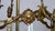 Spanish Brass and Glass 3-Light Chandelier, 1950s For Sale - Image 10 of 11