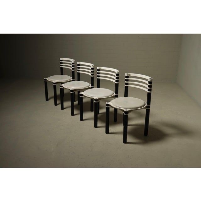 Wood Dining Chairs Model 6800 by Kurt Thut for Dietiker, 1980s, Set of 4 For Sale - Image 7 of 15