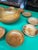 1970s Collection of Stamped Sterling Silver Pedestal Wooden Bowl With Serving Dishes - Set of 12 For Sale - Image 4 of 12