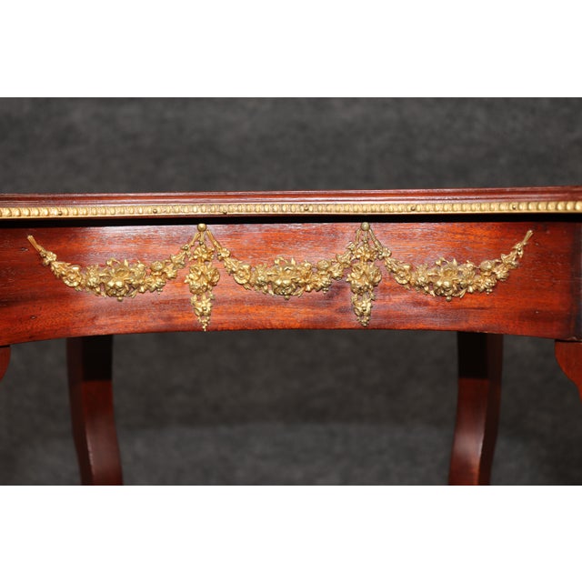 Early 20th Century Bronze Mounted Mahogany French Louis XV French End Table For Sale In Philadelphia - Image 6 of 11