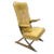 Mid 20th Century Vintage Rock-A-Chair Cantilever Rocker Chair in Harvest Gold Vinyl For Sale - Image 5 of 12