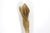 Early 20th Century Hand Carved Wood Spoon Folk Art Treen Welsh Love Spoon Calla Lily For Sale - Image 4 of 9
