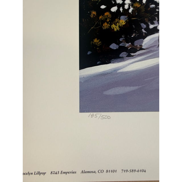 Paper 1990s Jocelyn Lillpop Russell Sand Dunes Delegation Signed Numbered Wildlife Print Mule Deere Mountains For Sale - Image 7 of 8
