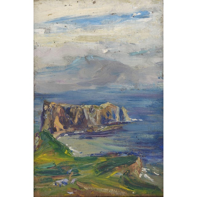 Blue José Maria Prim Guyto, Expressionist Landscape, 1920s, Oil Painting For Sale - Image 8 of 8